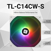 Ventilateur Thermalright TL-C14CW-S 140 mm ARGB pour PC, en gros, à haute vitesse (1 500 tr/min), pour boîtiers d'ordinateur