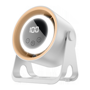 Portable Desk Fan With Light 100 Speed Settings Brushless Motor USB Rechargeable For Home Dormitory Use - Product Image 5