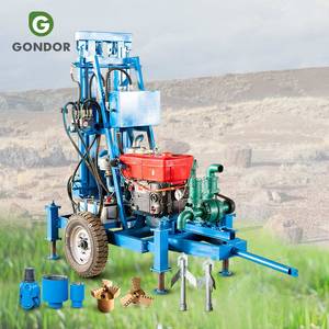 Petite foreuse hydraulique à chenilles à moteur diesel portable pour puits peu profonds FY300 FY350 HF260D 100 - Product Image 1