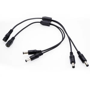 5.5X2.1mm * 2.5mm Cabo de Alimentação DC 1 Feminino 2 Masculino Way 1Y Splitter Connector Plug CCTV Cord LED 48V 12V FIO Extensão Durable PC - Product Image 5
