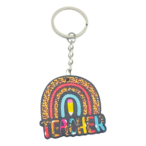 Customizable Wooden Keychain for Teachers Digital Photo Printing Souvenir for Graduation Season School Year Teacher's Day
