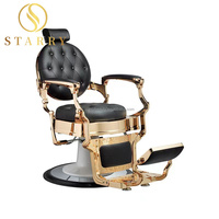 Chaises de barbier pour hommes, modernes, pliables, réglables en hauteur, avec rotation à 360 degrés, personnalisées pour les salons de beauté