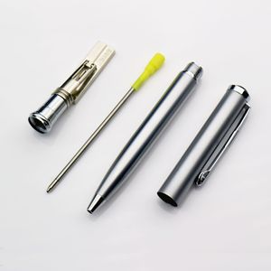 Stylo de poche unique et personnalisé avec tampon flash, cadeau d'affaires, stylo tampon encreur à rouleau métallique, stylo bille - Product Image 3