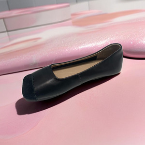 Zapatos de Conducir de Cuero Genuino para Mujer, Mocasines Casuales Planos y Suaves con Punta Cuadrada, Zapatos de Ballet para Caminar, Personalizables con Logotipo - Product Image 1