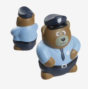 Pelotas Antiestrés de Espuma Suave con Logotipo Personalizado de Oso Policía, Regalo Promocional para Aliviar la Ansiedad, Campaña de Seguridad Pública - Product Image 2