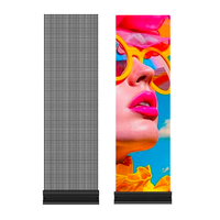 Écran LED holographique flexible P3.9, ultra fin, haute définition 4K, affichage LED transparent pour fenêtre en verre, mur-rideau