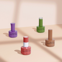 Vente en gros de flacons en verre pour vernis à ongles personnalisés de 16 ml, flacons ronds vides pour vernis gel avec plusieurs bouchons