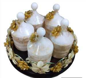 Juego de tarros de resina auténtica de la mejor calidad, diseño texturizado con patrón de frutas para cocinas y vajilla para regalos - Product Image 1