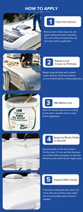 Scellant et revêtement de toit en silicone blanc pour <span class=keywords><strong>camping</strong></span>-cars, imperméable, réfléchissant solaire, réparation des fuites pour remorques, <span class=keywords><strong>camping</strong></span>-cars, motorhomes - Product Image 5