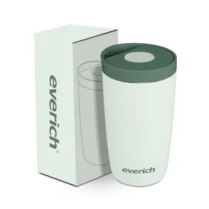 Everich 12 oz New Product Ideas 2024 Travel Portable Coffee Mug Cup Double Walled Stainless Steel Mugs