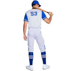 S-xl rayé sport Baseball uniforme tenue de fête Cosplay <span class=keywords><strong>Sexy</strong></span> Cheerleading Halloween Costume - Product Image 4