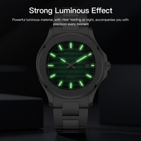 Nuevo Reloj Automático Miyota de Acero Inoxidable para Hombre, Cristal de Zafiro, Esfera con Indicadores, Logotipo de Marca de Lujo, Alta Calidad