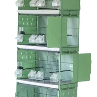 Cage d'élevage pour oiseaux, cage à perroquets naturelle, grande cage en métal moderne pour canaris, cages d'élevage pliables multicouches pour animaux de compagnie, plateau en plastique pour oiseaux