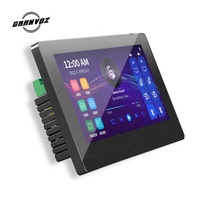 AC220V/110-250V Alüminyum Ses Hoparlörü 30W 7 İnç HD Ekranlı Dokunmatik Duvar Tipi Ev Amfisi 20m WIFI Menzili 2 Grup Bölmeli Destek