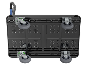 Verhuisartikelen MBC-051 Staal Materiaal 800kg Draagvermogen Handkar Zwaarbelastbaar Antislip Platform Oppervlak Track Trolley - Product Image 2
