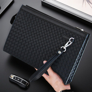 Borsa a Mano da Uomo in Pelle PU, Pochette Lunga, Portafoglio da Uomo, Sac à Main Pour Homme Avec Empreinte, Portefeuille Homme En Cuir CD03 - Product Image 3