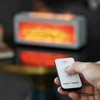 Diffuseur d'aromathérapie YS avec effet de flamme, alimenté par USB, télécommande, humidificateur, parfum automatique