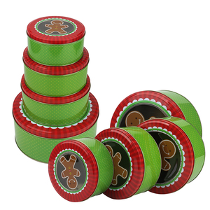 Tùy Chỉnh In Ấn Giáng Sinh Vui Vẻ Trang Trí Tinplate Lưu Trữ Container Cookie Hộp Sô Cô La Vui Vẻ Bao Bì <span class=keywords><strong>Tin</strong></span> Có Thể - Product Image 6