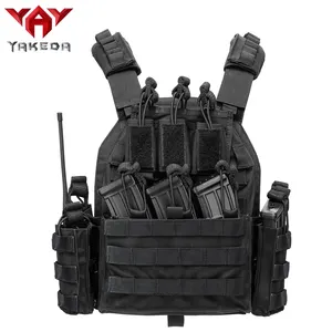 Yakeda Original Chaleco Tactico Weighted Plate Carrier Molle Gear gilet tattici neri Nylon