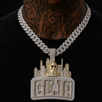 Oferta Especial: Colgante de Moissanita VVS Personalizado de Lujo con Incrustaciones de Diamantes, Joyería Personalizada, Regalo para Rapper, Club Nocturno
