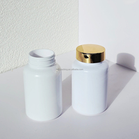 Flacon de pilules en plastique pour animaux de compagnie, 80 ml, 100 ml, 120 ml, 120 cc, 150 ml, blanc mat, noir, ambre, pour vitamines