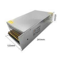 230v AC-DC tension constante 12v 600w transformateur Led industriel IP20 bloc métallique alimentation à découpage