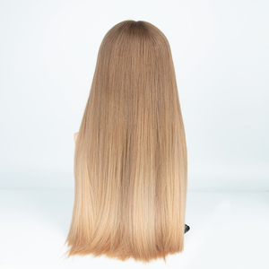 Peluca Judía Yuanzhen Personalizada con Balayage, Peluca de Cabello Humano Europeo con Encaje Superior para Alopecia, Cabello Virgen con Silicona - Product Image 1