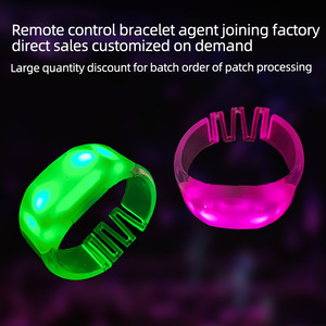 Pulseras Led recargables por USB para eventos Control remoto Dmx Pulsera Led Pulsera iluminada para eventos deportivos - Product Image 4