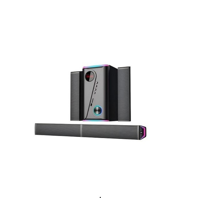 New Design TV Soundbar with LED Display FM Radio 2 in 1 Detachable Soundbar for TV/PC/Gaming