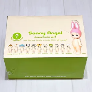 Authentique Sonny Angels <span class=keywords><strong>Animal</strong></span> Series Ver.1 Ensemble complet de 12 figurines miniatures mignonnes en boîte mystère, figurines d'anges à collectionner, ornement de bureau, cadeau - Product Image 1