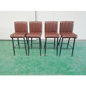 Tabouret <span class=keywords><strong>de</strong></span> <span class=keywords><strong>Bar</strong></span> Moderne avec Dossier Ovale Beige Ensemble Table et <span class=keywords><strong>Chaises</strong></span> pour <span class=keywords><strong>6</strong></span> personnes - Product Image 5