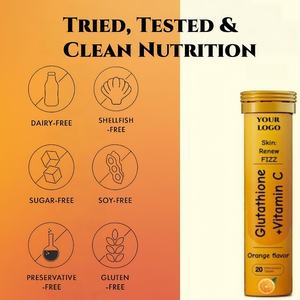 Reduziertes Original GSH Liposomal Glow Collagen Vitamin C Supplement White ning L-Glutathion Brause tabletten für die Schönheit - Product Image 2