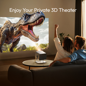 BYINTEK <span class=keywords><strong>Meilleur</strong></span> <span class=keywords><strong>petit</strong></span> <span class=keywords><strong>projecteur</strong></span> DLP portable 4K Android Projecteurs R90 Max HD 1080P Home Cinéma avec 2 microphones Karaoké Pico - Product Image 3
