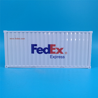 Porte-stylo en forme de conteneur maritime FedEx de 20 cm, boîte de rangement, cadeau promotionnel, logo personnalisé, ODM, OEM