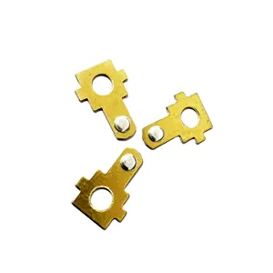 electrical contacts and contact materials Power socket brass part customized brass stamping parts rivet with silver contact