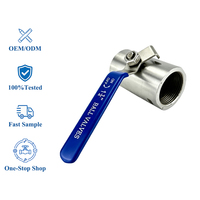 Robinet à bille professionnel en acier inoxydable 304, raccord interne BSPP, monobloc, 1 1/2 pouce, pour cuisine, meilleur prix