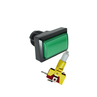 Interrupteur de démarrage à bouton rectangulaire universel 50*33mm pour Machines de jeu et d'arcade pour flipper boxe et jeux à pièces