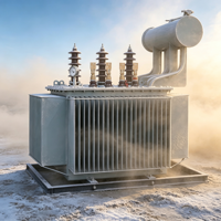 Transformateur immergé dans l'huile triphasé S11 800KVA, applications d'électrification industrielle et rurale, transformateur de puissance
