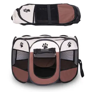 Tenda per nido di gatto sala di consegna per gatti copertura rimovibile ottagonale box per cani pieghevole pieghevole portatile all'ingrosso per animali domestici