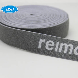 Neon màu 100% Polyester jacquard ban nhạc đàn hồi Logo in dấu tái chế đàn hồi cho đồ lót & quần áo - Product Image 4