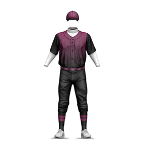 Wholesale Custom Printed Unisex Baseball Uniform Set Short Sleeve Breathable Button Down Jersey & Pants Heat-Transfer Printing - Product Image 3