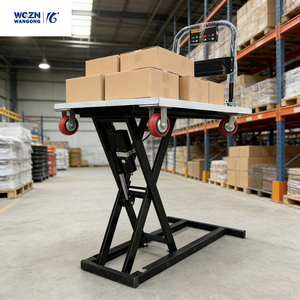 Wgzn पोर्टेबल इलेक्ट्रिक संचालित स्व-लोडिंग हैंड कार्ट और ट्रॉली फोल्डेबल स्टील फ्लैटबेड हैंडकार्ट 300 किलोग्राम क्षमता के साथ - Product Image 1