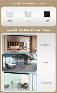 Moderna 270kg <span class=keywords><strong>3</strong></span> paneles sin marco Interior de aluminio hidráulico plegable <span class=keywords><strong>puerta</strong></span> corredera impermeable telescópica <span class=keywords><strong>Puerta</strong></span> de vidrio para balcón - Product Image 3