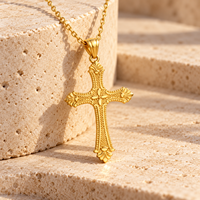 Collier croix ARNAN pour femme, pendentif en acier inoxydable, design unique, chaîne délicate pour clavicule, bijoux de mode, cadeaux en gros