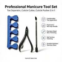 Kit de manucure et pédicure portable, outils professionnels en acier inoxydable pour le soin des ongles, ensemble d'outils pour le soin personnel des ongles