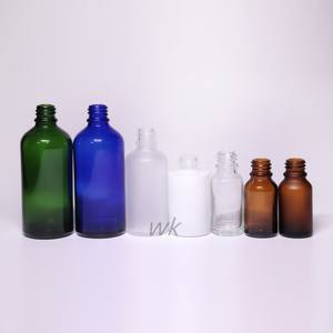 Botella de aceite esencial de 30ml y 50ml, botella de vidrio esmerilado de 1oz con tapa cuentagotas de oro rosa, botella con cuentagotas de goma - Product Image 5