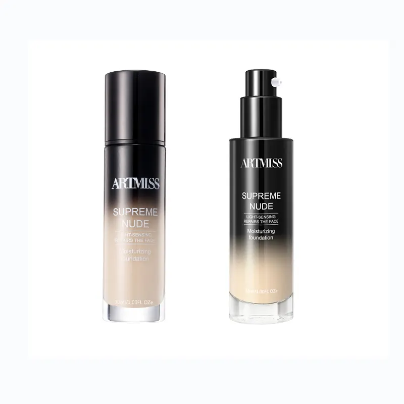 Private Label Dark Skin Waterproof Foundation Makeup Liquid Concealer Waterproof Foundation Korean Foundation Waterproof