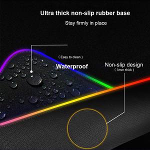 Alfombrilla de ratón minimalista para ordenador portátil, alfombrilla de ratón grande con luz led, diseño de anime, Tamaño xl - Product Image 4