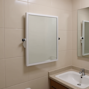 Espejo de pared reclinable de 45 x 60 cm para usuarios con discapacidad - Product Image 3