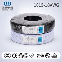 Câble d'alimentation 1015 18AWG en cuivre isolé PVC UL758/CAS C22.2 N°210 600V 105 ℃   Utilisation d'équipements électroniques